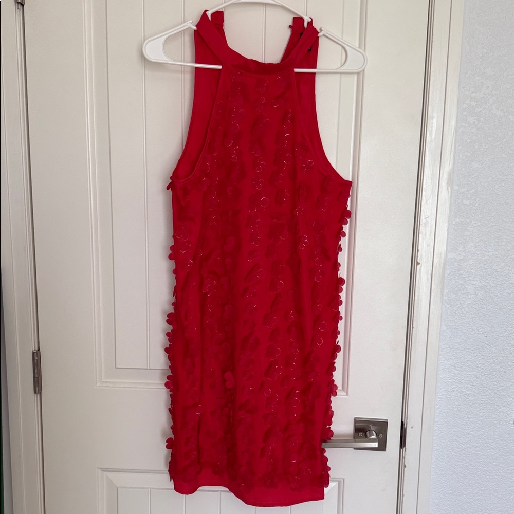 Elegant Red Sleeveless Prom or any occasion Dress